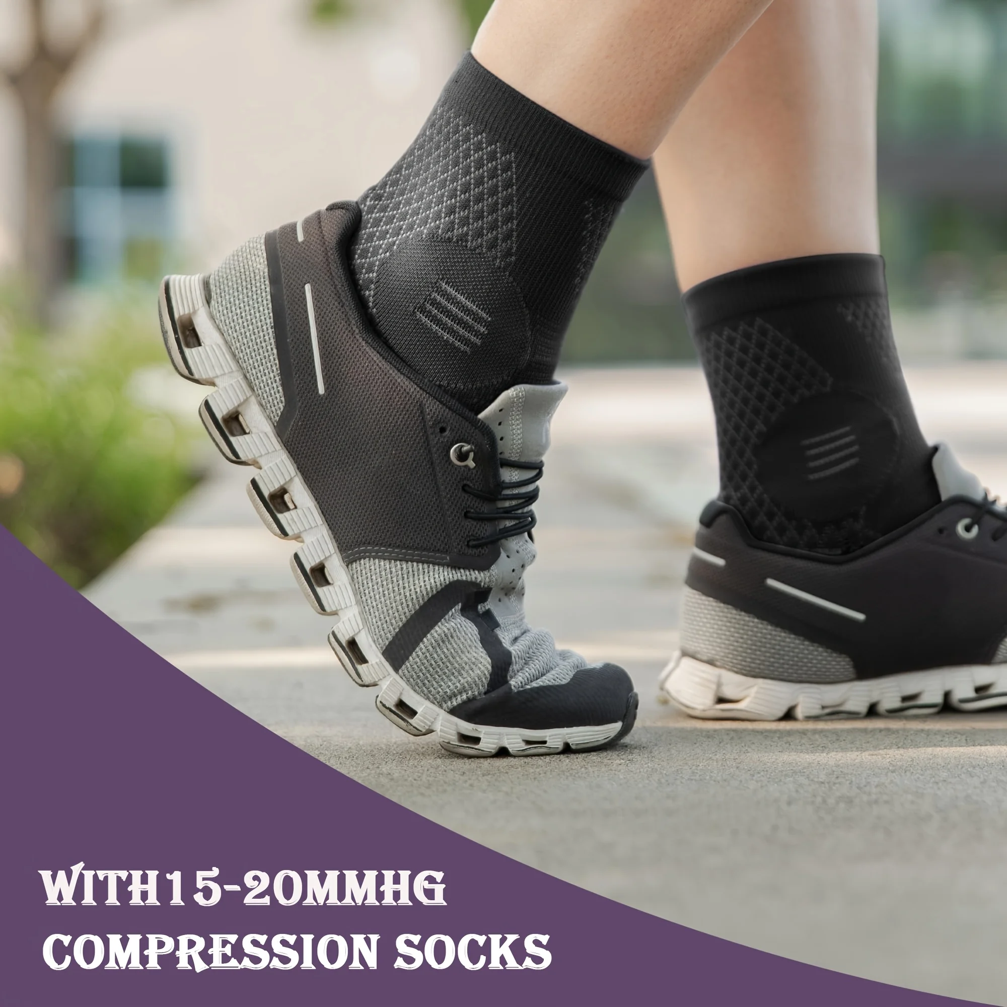 1Pair Ankle Foot Sleeves Compr - Ankle Brace Sock ulasan dan harga