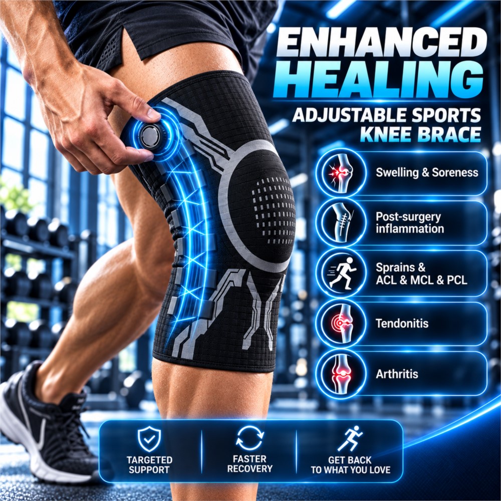 Adjustable Smart Knob Knee Bra - Compression Sleeve Calf ulasan dan harga