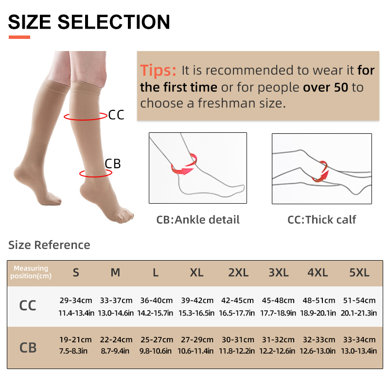 Closed Toe Medical Compression - Compression Sleeve Calf ulasan dan harga