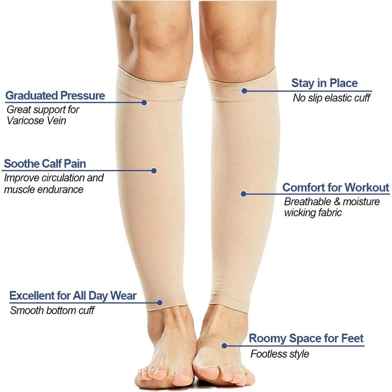 Footless Calf Compression Slee - Compression Sleeve Calf ulasan dan harga